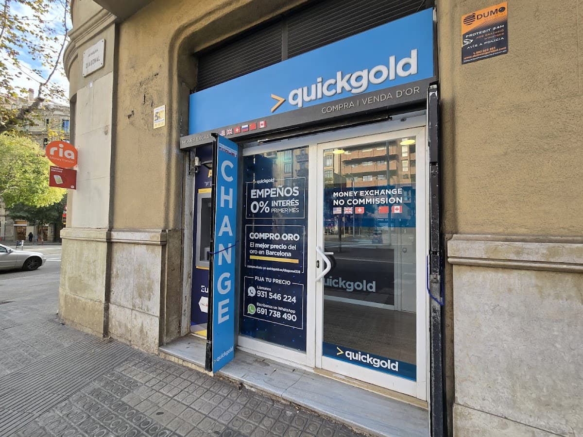 Inversión oro en Barcelona — Quickgold Diagonal 335