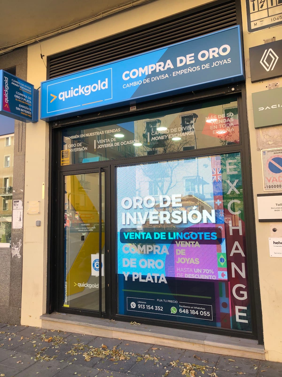 Inversión oro en Madrid — Quickgold Puerta del Ángel
