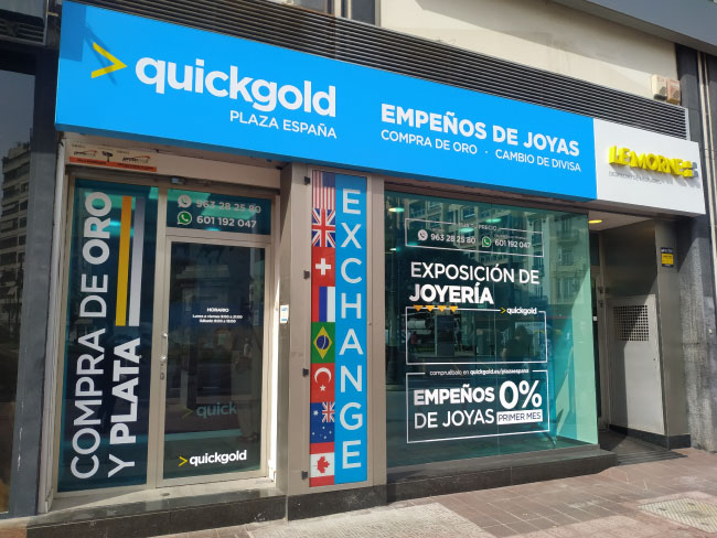 Quickgold Plaza España: Empeño de joyas