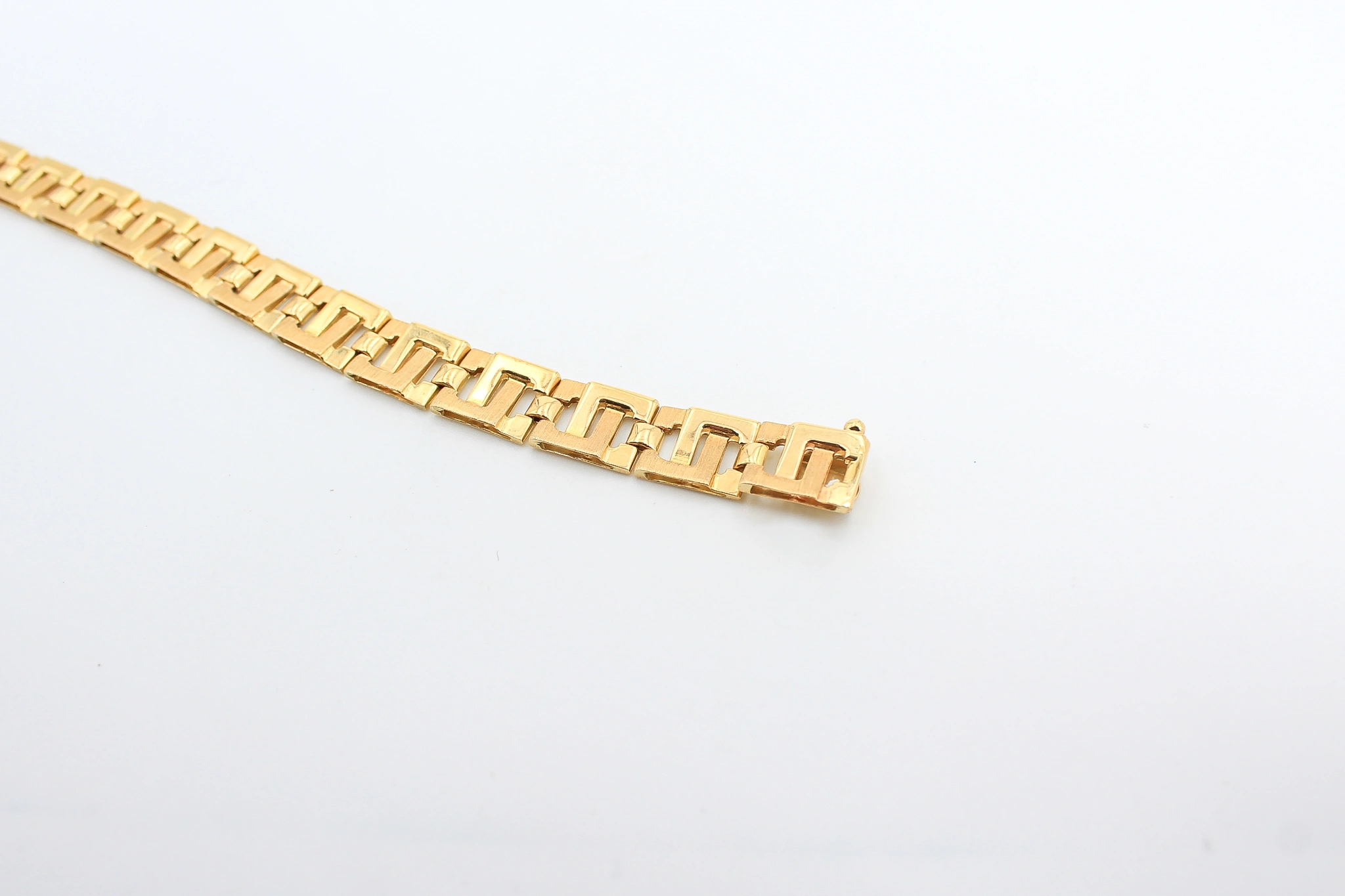 Pulsera de oro 18K eslabones geométricos — vista alternativa