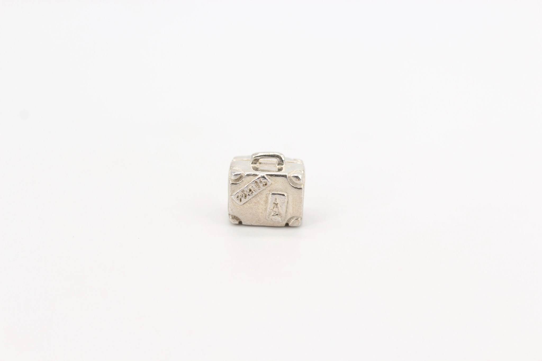 Charm de plata 925 forma de maleta vintage — vista alternativa