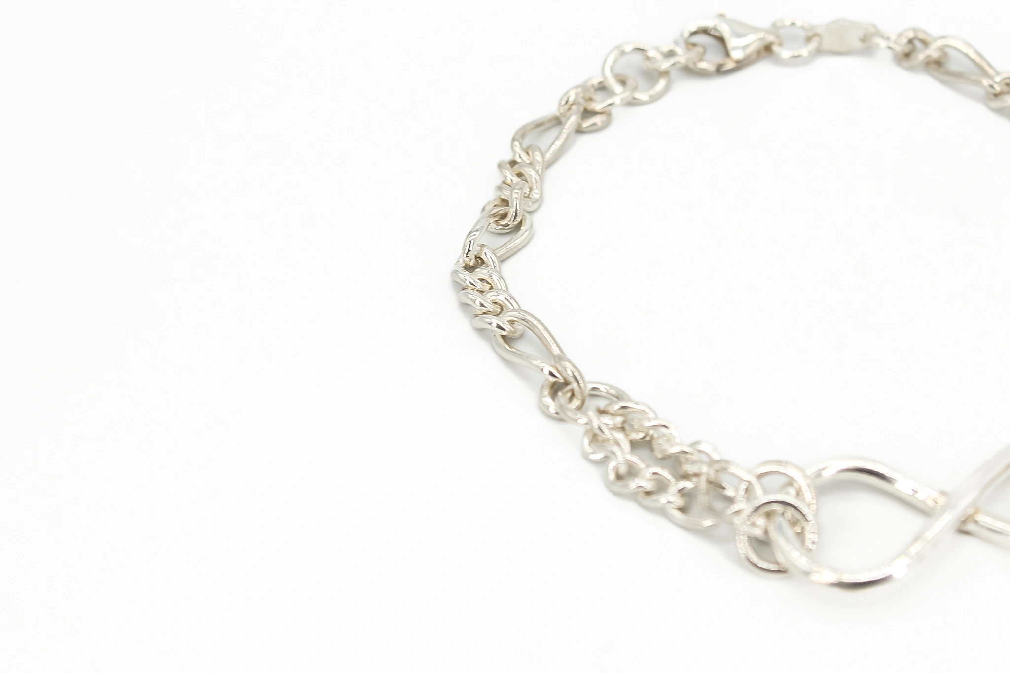 Pulsera de plata 925 Fígaro con infinito — vista alternativa