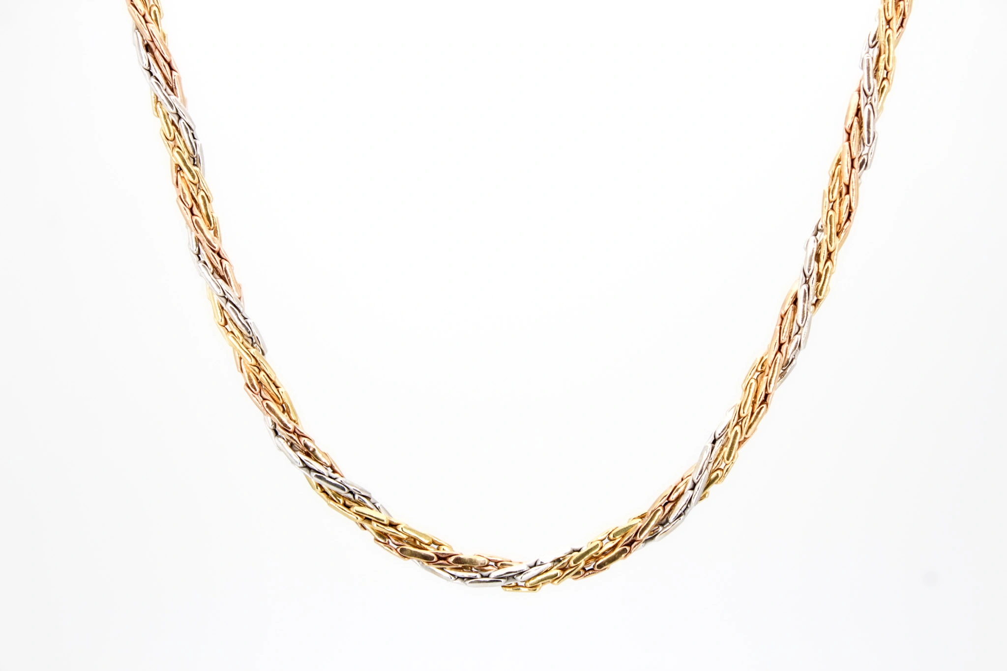 Gargantilla de oro combinado 18K