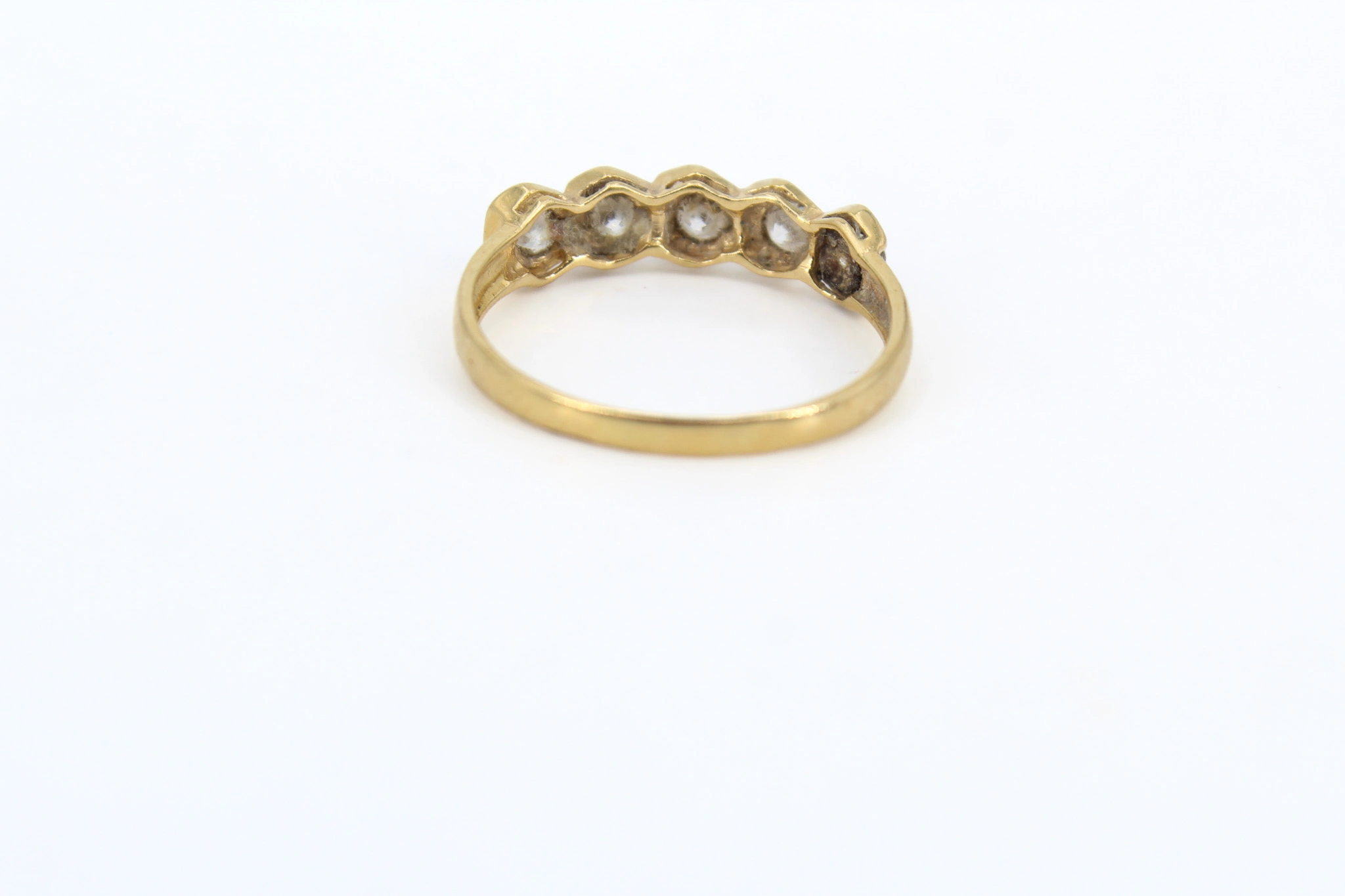 Anillo de oro 18K con circonitas — vista alternativa