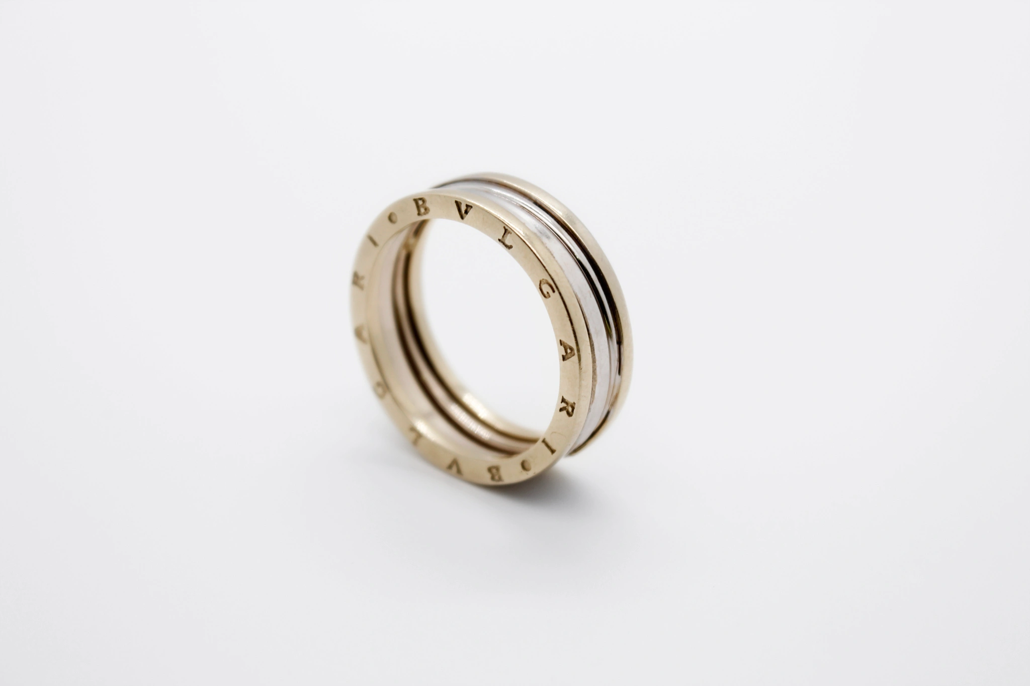 Anillo de oro combinado 14K — vista alternativa