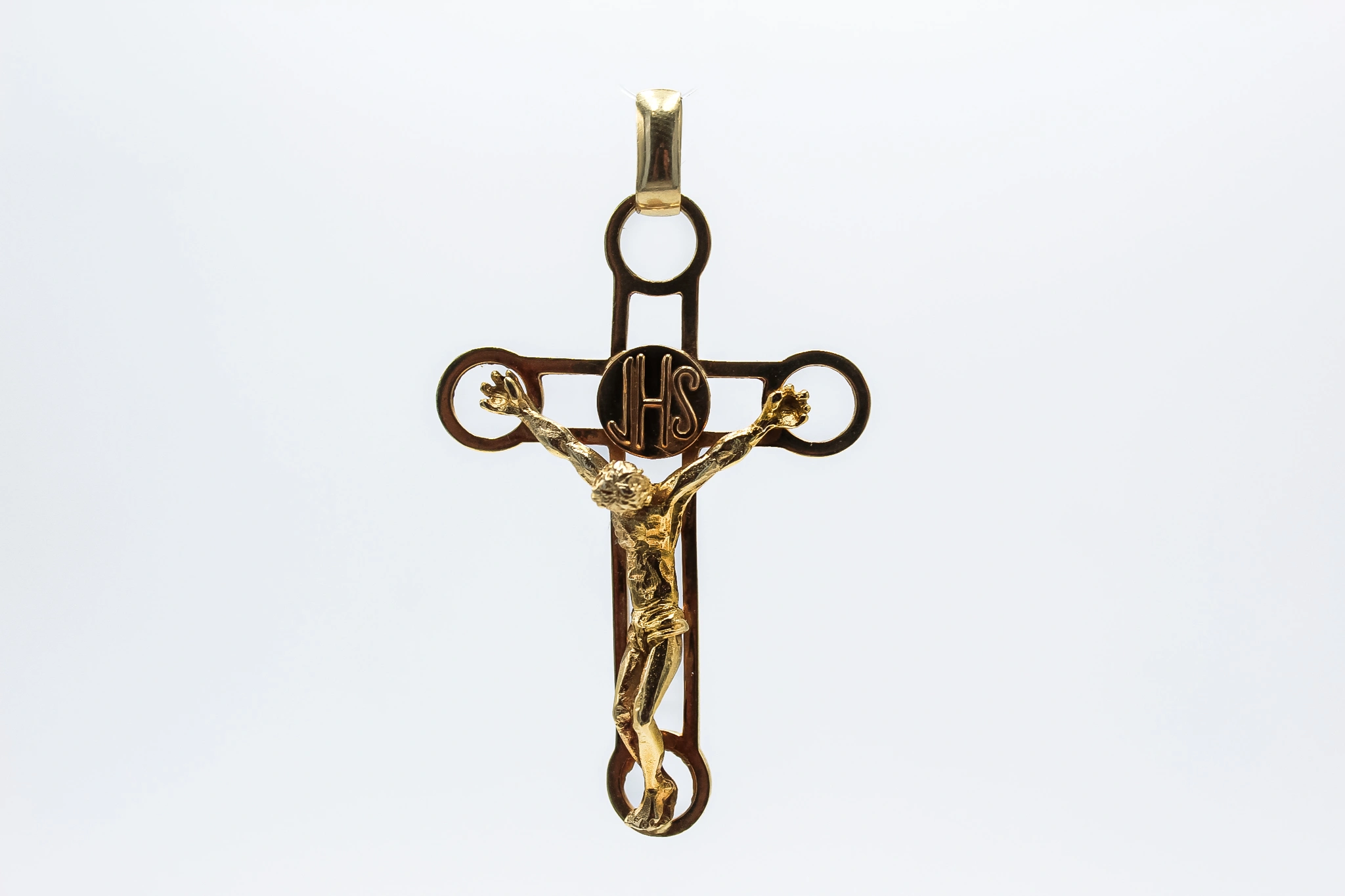 Colgante crucifijo de oro 18K — foto 2