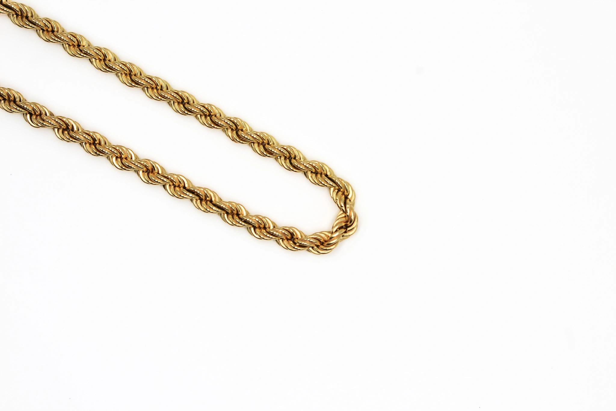 Cadena salomónica de oro 18K — foto 2