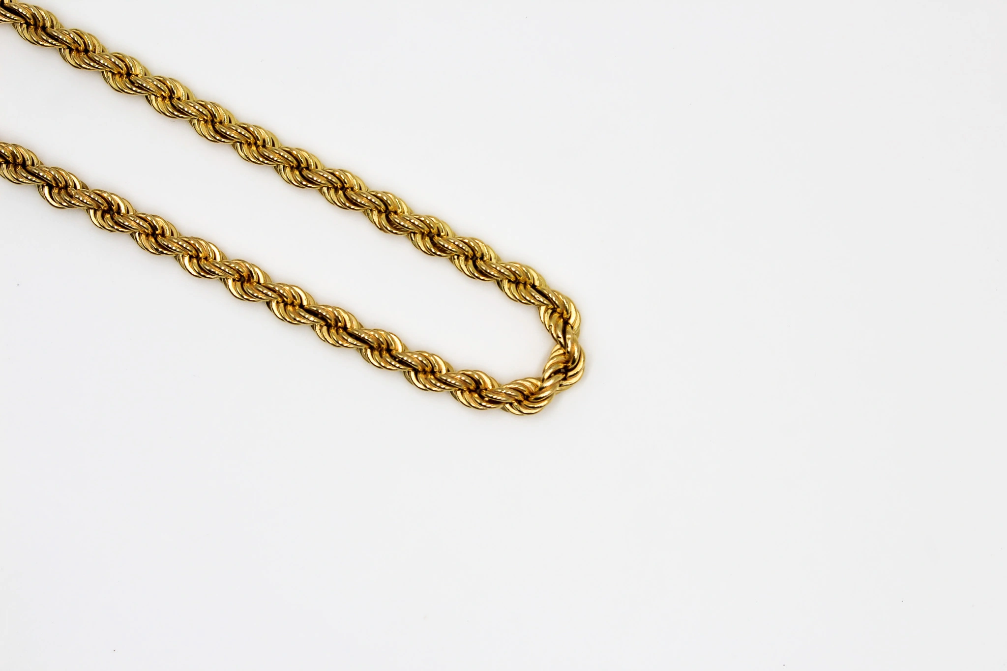 Cadena salomónica de oro 18K — foto 2