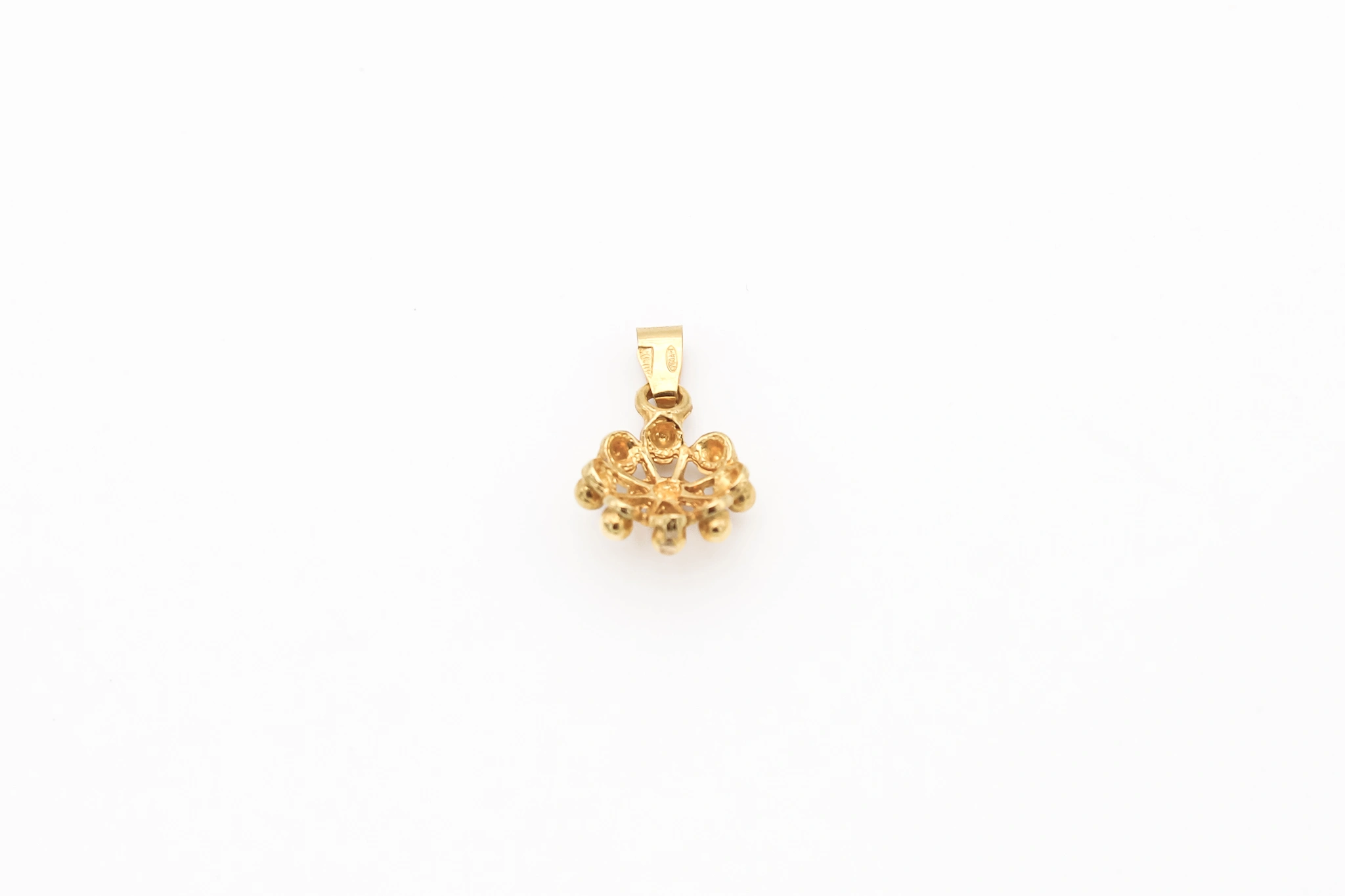 Colgante forma de flor de oro 18K — vista alternativa