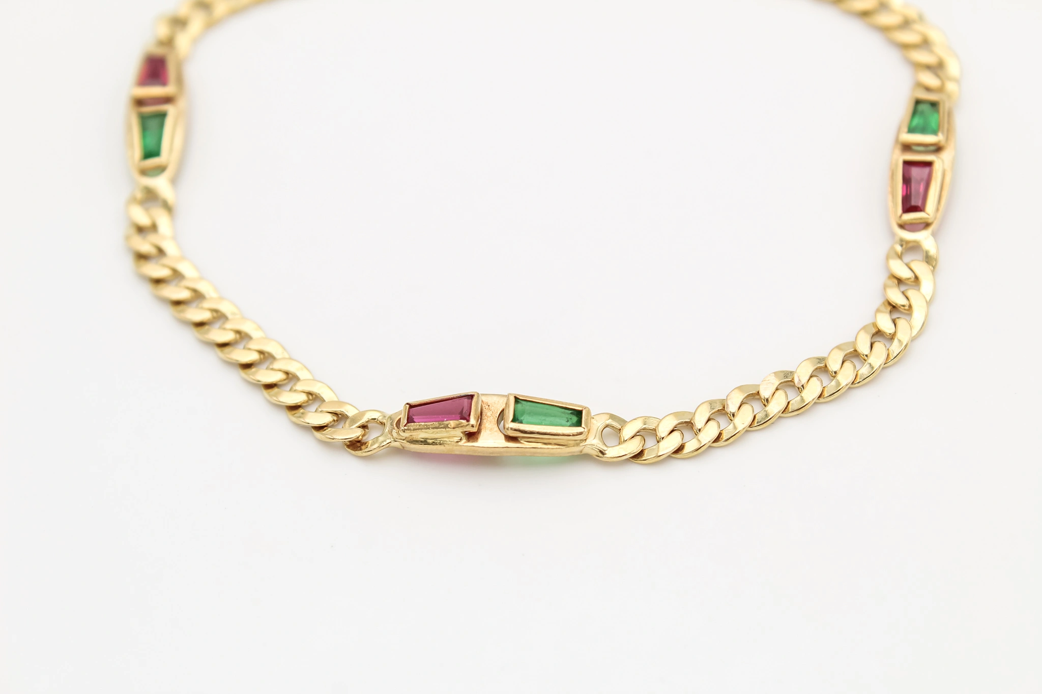 Pulsera barbada de oro 18K — foto 2