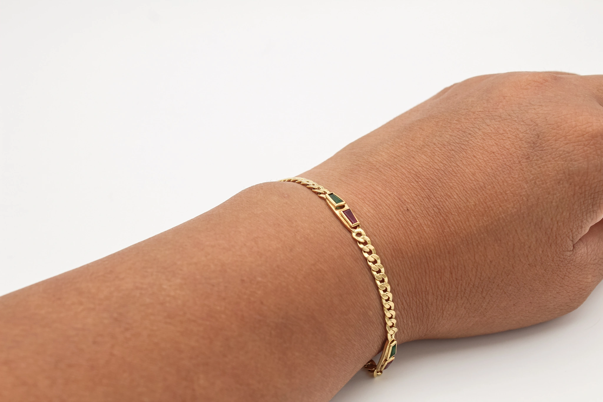 Pulsera barbada de oro 18K — foto 3