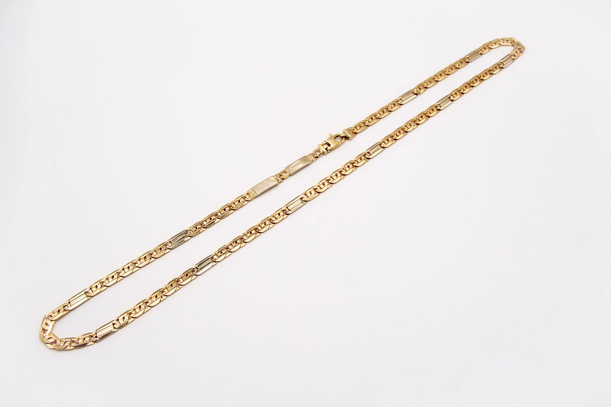 Cadena de oro combinado Fígaro 18K — foto 3