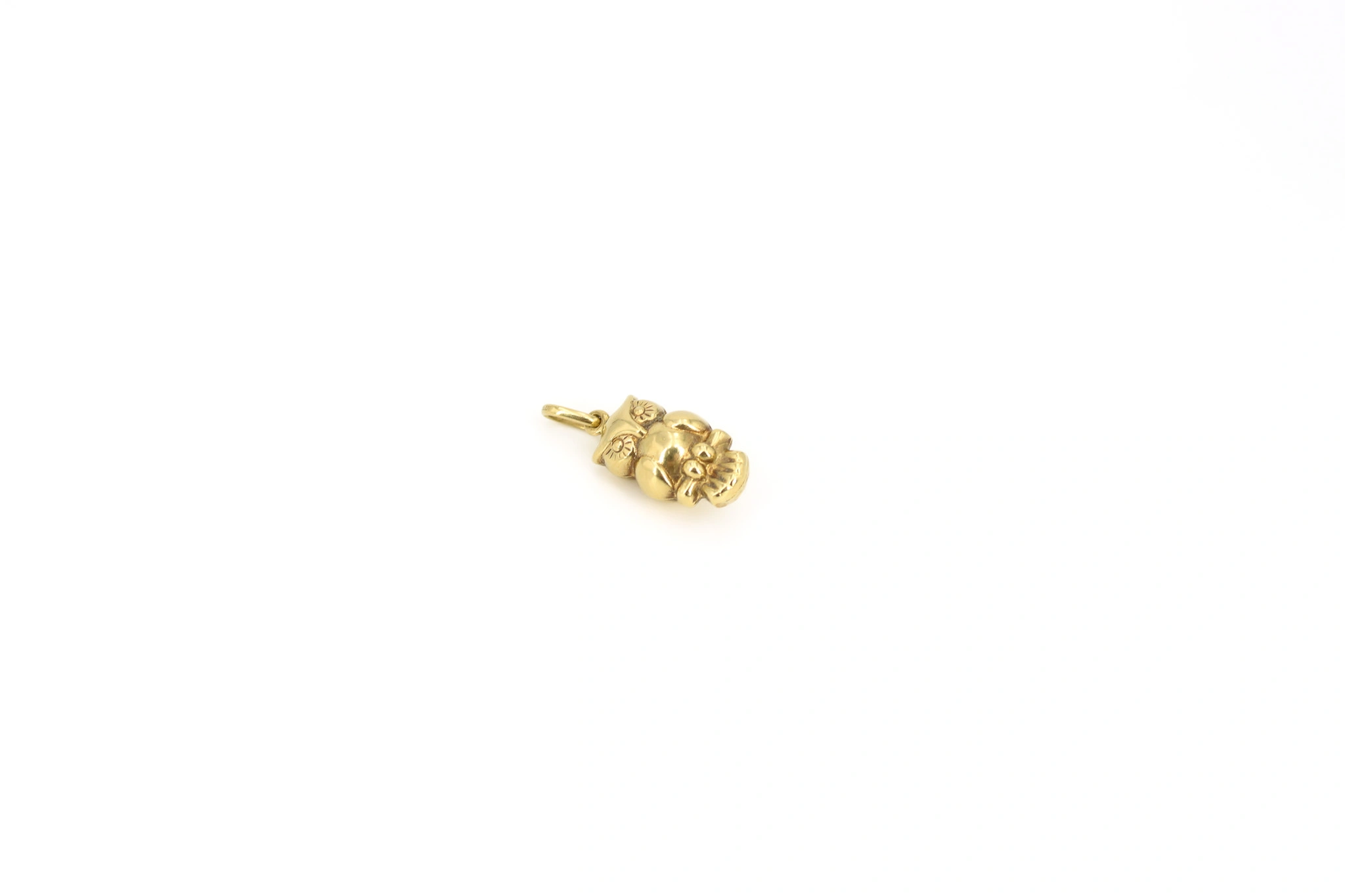 Colgante forma de búho de oro 18K — foto 2