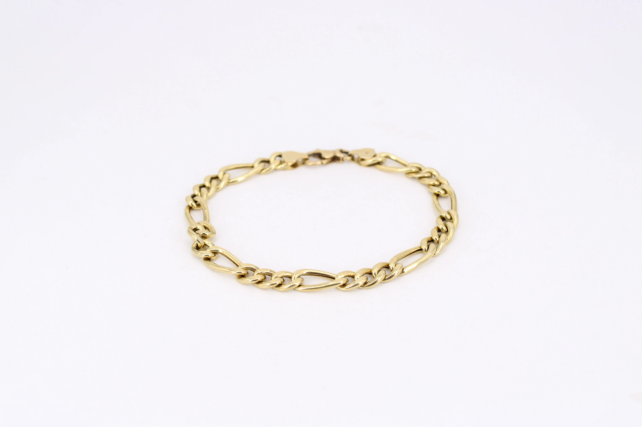 Pulsera de oro Figaro 18K — vista alternativa