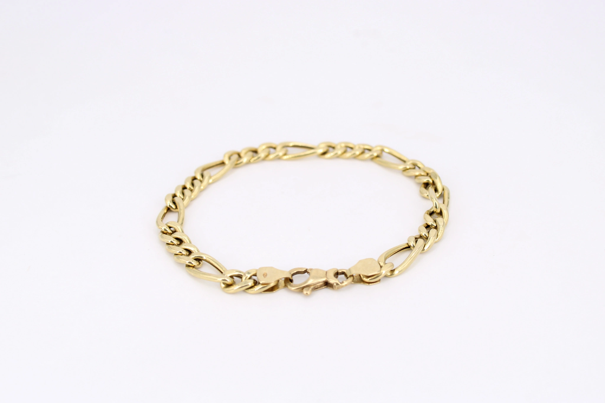 Pulsera de oro Figaro 18K — foto 3